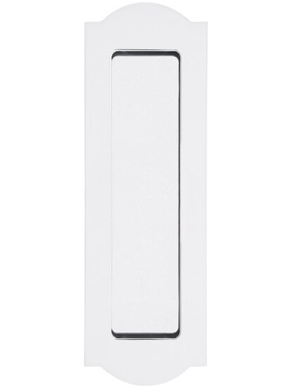7 inch Bristol Arch Top Pocket-Door Pull in Polished Chrome.